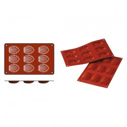 EG070054 Moule silicone madeleine 176x325x h.17mm