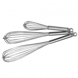 EG267 Fouets professionnels tout inox - Type B 400mm