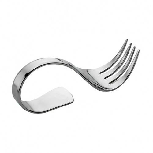  EG767030 Fourchette amuse-bouche courbée 110mm 