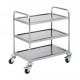EG898036 Chariots de service 3 niveaux - Plateaux 800x500mm 880x580x h.1020mm