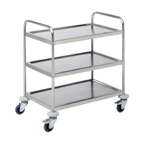  EG898036 Chariots de service 3 niveaux - Plateaux 800x500mm 880x580x h.1020mm 