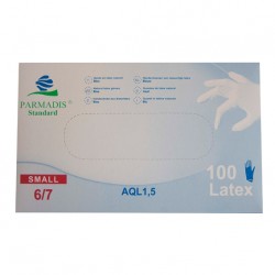 GS7 Gants latex poudrés bleus Bleu S