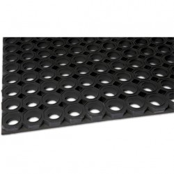 LAB7 Paillasson nid d'abeilles sur mesure Noir Sur mesure