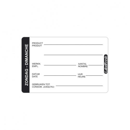  LBF2DI 500 Etiquettes LABELFRESH PRO - Dimanche 70x45mm 