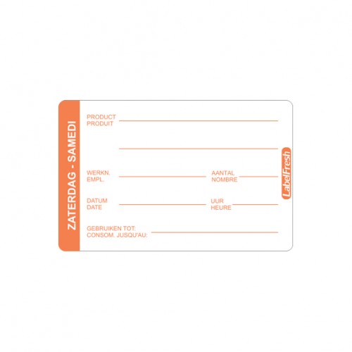  LBF2SA 500 Etiquettes LABELFRESH PRO - Samedi 70x45mm 