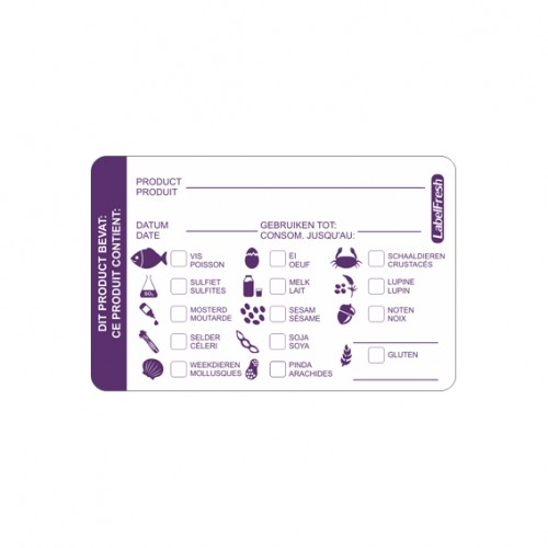  LBF4 500 Etiquettes LABELFRESH allergènes 70x45mm 