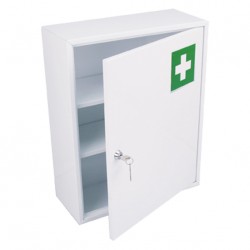MD31 Metal Pharma Uno Blanc/vert L.36xP.15xH.45cm