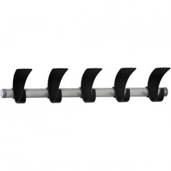 MD69D Barres murales - 5 crochets L.740xH.150mm