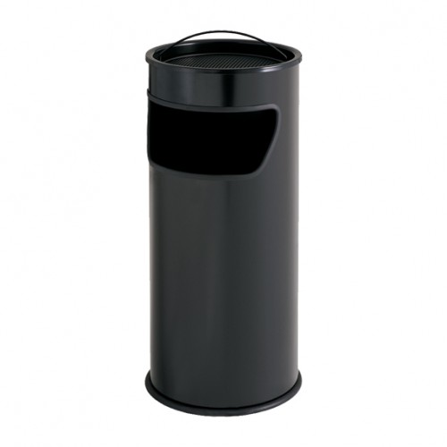  MD94B Combiné cendrier / poubelle MAXI Noir 25L Ø320x h.750mm 