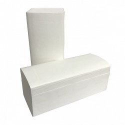 SAT10 20x168 Essuie-mains papier pliés en 'C' Blanc l.25 x L.32 cm