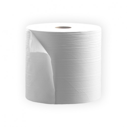  SAT20 Bobine d'essuyage 2 plis Blanc l.26cm x L.370m 