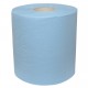 SAT4 Bobine d'essuyage 2 plis Bleu l.25 cm x L.156m