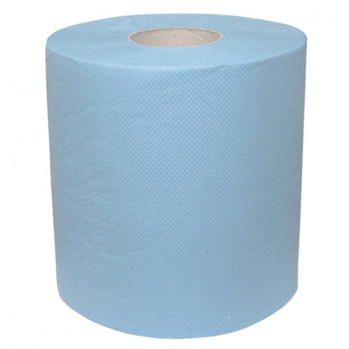  SAT4 Bobine d'essuyage 2 plis Bleu l.25 cm x L.156m 