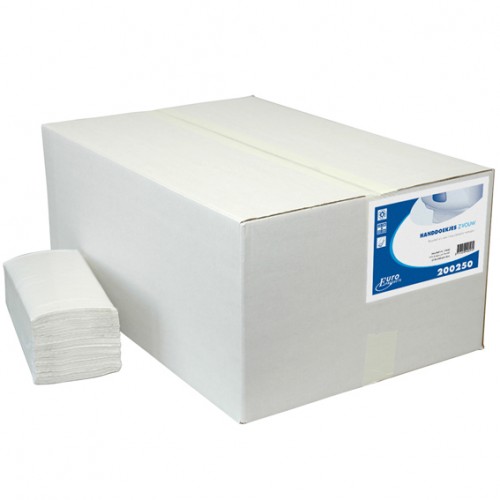  SAT8 20x250 Essuie-mains papier pliés en 'Z' Blanc l.23x L.25cm 