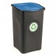 TS11B Ecogreen Noir/Bleu 50L. 37x37x h.56cm